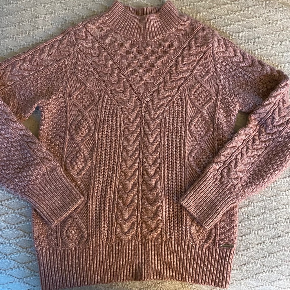 Abercrombie & Fitch Mocknwxk Sweater, Pink, LN